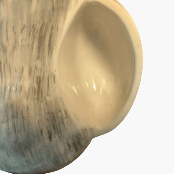 Tag Teddy Bear Hand Warmer Mug Gray White Hot Cocoa Cup - Picture 5 of 7